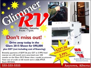 example of RV ad